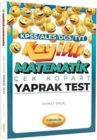 Yediiklim Yayınları KPSS ALES DGS TYT Keyifli Matematik Çek Kopart Yaprak Test