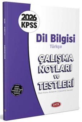 2026 KPSS Dil Bilgisi Türkçe Çalışma Notları ve Testleri - 1