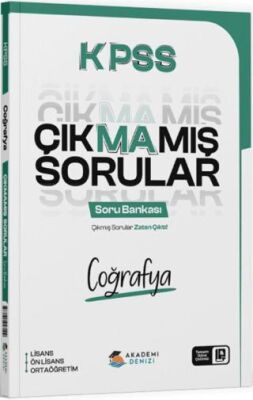 KPSS Coğrafya Çıkmamış Sorular Soru Bankası - 1