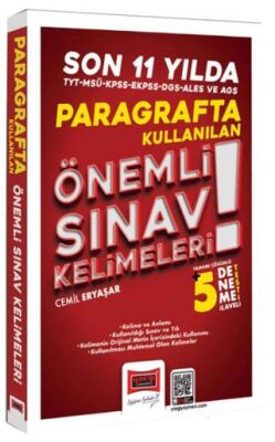 KPSS DGS ALES TYT MSÜ EKPSS AGS Son 11 Yılda Paragrafta Kullanılan Önemli Sınav Kelimeleri - 1