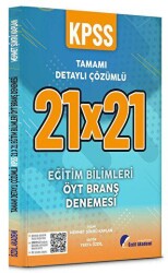 Özdil Akademi Yayınları KPSS Eğitim Bilimleri Öğretim Yöntem Teknikleri 21x21 Deneme PDF Çözümlü - Özdil Akademi Yayınları