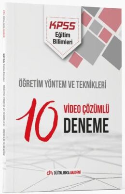 Dijital Hoca KPSS Eğitim Bilimleri Öğretim Yöntem ve Teknikleri Çözümlü 10 Deneme Akademi - 1