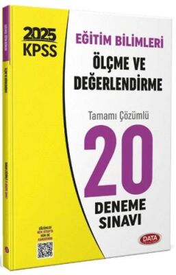 Data Yayınları KPSS Eğitim Bilimleri Ölçme ve Değerlendirme 20 Deneme Sınavı - 1
