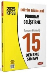 Data Yayınları KPSS Eğitim Bilimleri Program Geliştirme 15 Deneme Sınavı - Data Yayınları