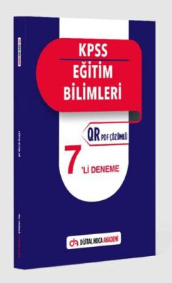 Dijital Hoca KPSS Eğitim Bilimleri QR PDF Çözümlü 7 `li Deneme - 1