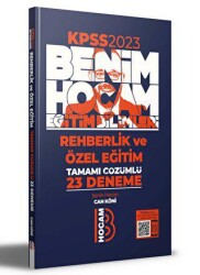 KPSS Eğitim Bilimleri Rehberlik ve Özel Eğitim Tamamı Çözümlü 23 Deneme - Benim Hocam Yayınları