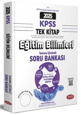 Data Yayınları 2025 KPSS Eğitim Bilimleri Tamamı Çözümlü Soru Bankası - Dijital Platforma Hediyeli - 1