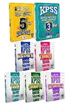 Panem Yayınları KPSS Genel Kültür Genel Yetenek Deneme 5 + 2 Kitap Set - 1