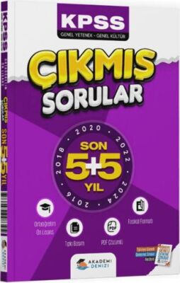 KPSS Genel Kültür Genel Yetenek Lise Önlisans Son 5 + 5 Yıl Çıkmış Sorular Fasikülü - 1