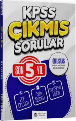 KPSS Genel Kültür Genel Yetenek Önlisans Son 5 Yıl Çıkmış Sorular - 1