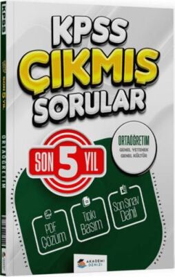 KPSS Genel Kültür Genel Yetenek Ortaöğretim Son 5 Yıl Çıkmış Sorular - 1