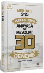 2025 MEB-AGS Anayasa ve Mevzuat 30 Deneme Çözümlü Pusula Serisi - CBA Akademi