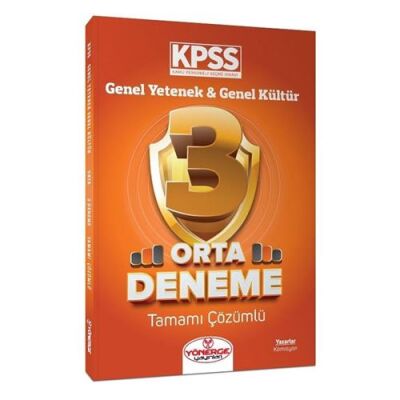 KPSS Genel Yetenek Genel Kültür Kolay 3 Deneme Çözümlü - 1