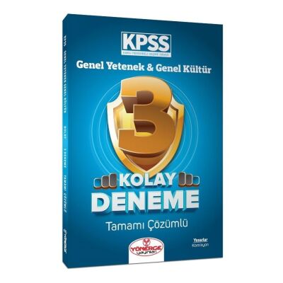 KPSS Genel Yetenek Genel Kültür Kolay 3 Deneme Çözümlü - 1
