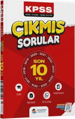 KPSS Genel Yetenek Genel Kültür Lisans Son 10 Yıl Çıkmış Sorular - 1
