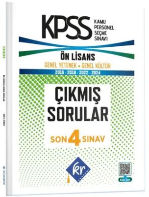 KPSS Genel Yetenek Genel Kültür Ön Lisans Son 4 Sınav Çıkmış Sorular - 1