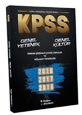 Doğan Akademi KPSS Genel Yetenek Genel Kültür Tamamı Çözümlü Çıkmış Sorular ve Mülakat Teknikleri - 1