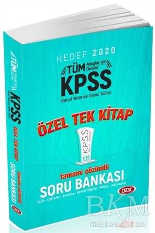 Data Yayınları KPSS Genel Yetenek – Genel Kültür Tek Kitap Tamamı Çözümlü Soru Bankası - Data Yayınları