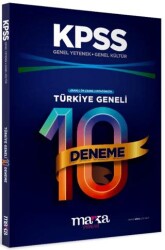 KPSS Genel Yetenek Genel Kültür Türkiye Geneli 10 Deneme - Marka Yayınları
