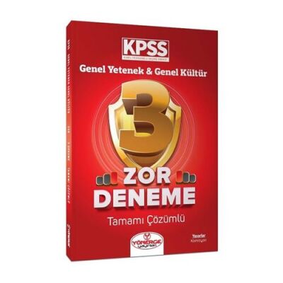 KPSS Genel Yetenek Genel Kültür Zor 3 Deneme Çözümlü - 1