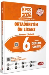 KPSS GY-GK Ortaöğretim Ön Lisans Tamamı Çözümlü Fasiküllü 6 Deneme Sınavı - Data Yayınları