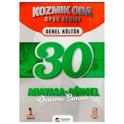 KPSS Kozmik Oda Anayasa Güncel 30 Deneme - 1