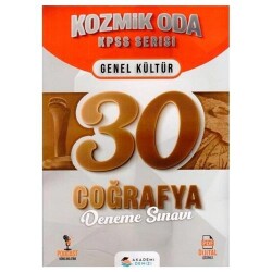 KPSS Kozmik Oda Coğrafya 30 Deneme - Akademi Denizi Yayıncılık