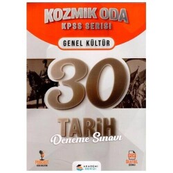 KPSS Kozmik Oda Tarih 30 Deneme - Akademi Denizi Yayıncılık