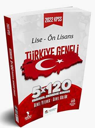 Akademi Denizi Yayıncılık KPSS Lise Önlisans Türkiye Geneli 5 x 120 Deneme