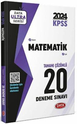 Data Yayınları 2024 KPSS Ultra Serisi Matematik 20 Deneme Sınavı - 1