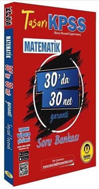KPSS Matematik 30 da 30 Net Soru Bankası Video Çözümlü Tarası Yayıncılık