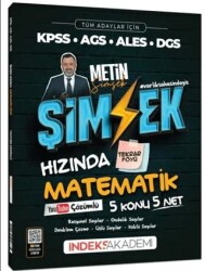 KPSS MEB-AGS ALES DGS Şimşek Hızında Matematik Tekrar Föyü Youtube Video Çözümlü - İndeks Akademi Yayıncılık
