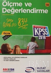 KPSS Ölçme ve Değerlendirme Soru Bankası - Murat Yayınları