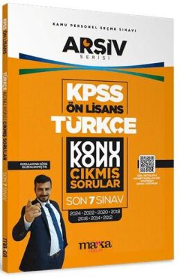 KPSS Ön Lisans Türkçe Konu Konu Çıkmış Sorular Son 7 Sınav Çıkmış Sorular 2024 Dahil - 1
