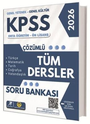KPSS Ortaöğretim Ön Lisans Tüm Dersler Soru Bankası - 1
