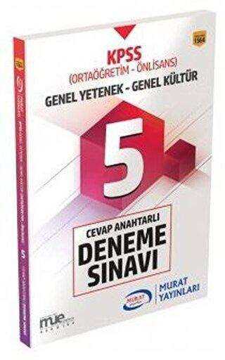 Murat Yayınları 2018 KPSS Ortaöğretim Ön Lisans Genel Yetenek Genel Kültür 5 Cevap Anahtarlı Deneme Sınavı - Murat Yayınları