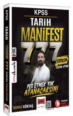 KPSS Tarih Manifest Serisi 777 Soruda Tamamı Video Çözümlü Tekrar Kitabı - 1