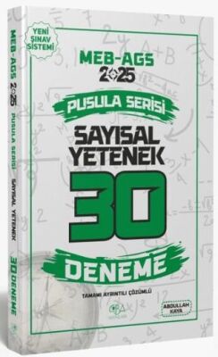 2025 MEB-AGS Sayısal Yetenek 30 Deneme Çözümlü Pusula Serisi - 1