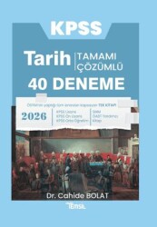 KPSS Tarih Tamamı Çözümlü 40 Deneme - Temsil Kitap