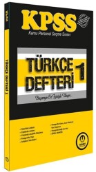 KPSS Türkçe Defteri 1 - Tasarı Eğitim Yayınları