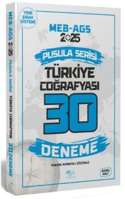 2025 MEB-AGS Türkiye Coğrafyası 30 Deneme Çözümlü Pusula Serisi - 1