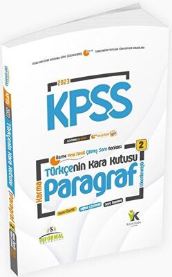 2022 KPSS Türkçenin Kara Kutusu Paragraf Konu Özetli Dijital Çözümlü Soru Bankası İnformal Yayınları - 1