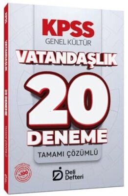 KPSS Vatandaşlık 20 Deneme Çözümlü - 1