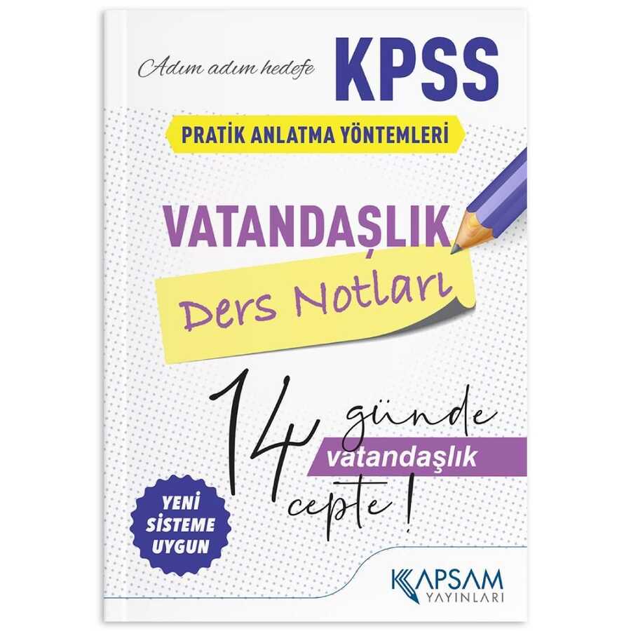 KPSS Vatandaşlık Ders Notları Kapsam Yayınları