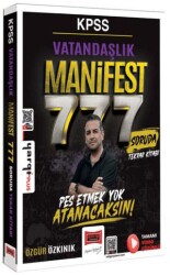 KPSS Vatandaşlık Manifest Serisi 777 Soruda Tamamı Video Çözümlü Tekrar Kitabı - Yargı Yayınevi