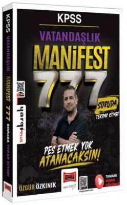 KPSS Vatandaşlık Manifest Serisi 777 Soruda Tamamı Video Çözümlü Tekrar Kitabı - 1