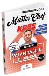 KPSS Vatandaşlık Master Chef 15 Deneme Çözümlü - Dizgi Kitap