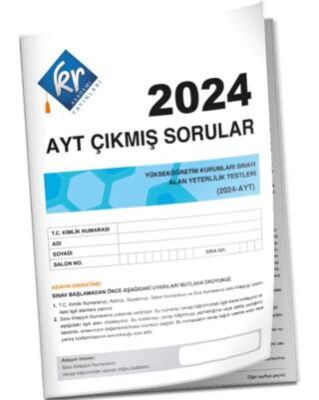 KR Akademi Yayınları 2024 AYT Çıkmış Sorular Tıpkı Basım Kitapçığı - 1