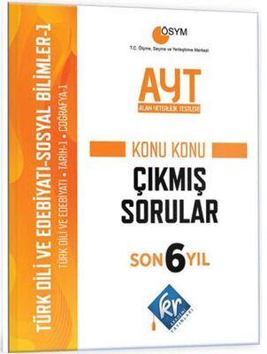 KR Akademi Yayınları AYT Türk Dili Edebiyatı - Sosyal Bilimler-1 Son 6 Yıl Konu Konu Çıkmış Sorular