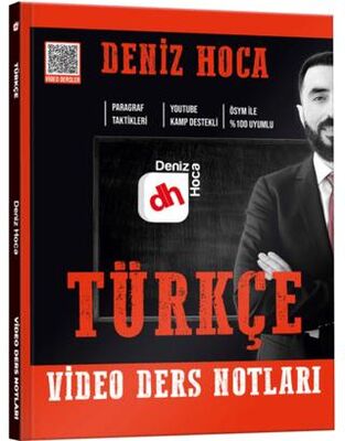 KR Akademi Yayınları Deniz Hoca Tüm Sınavlar İçin Türkçe Video Ders Kitabı - 1